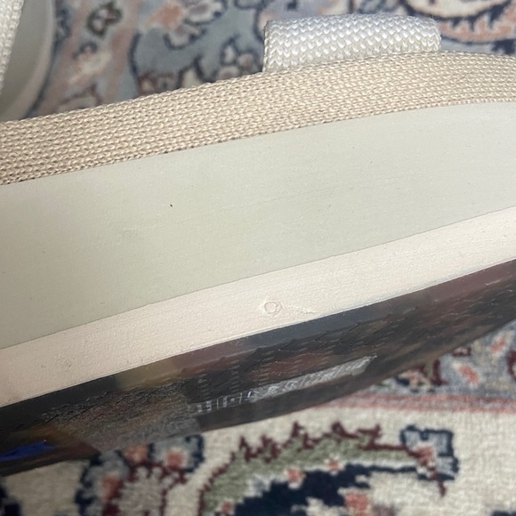 Rothys Sandals Lightweight Wedge Salt Cream Platform Open Toe Strappy Shoes 8.5 - Picture 11 of 15